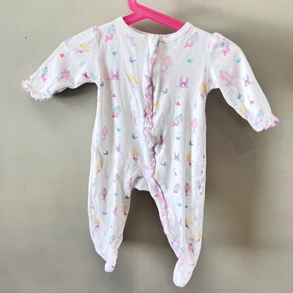 Kissy‎ Kissy Baby Girl One Piece Mermaid Castle Footies- Size 3-6m - Picture 1 of 4